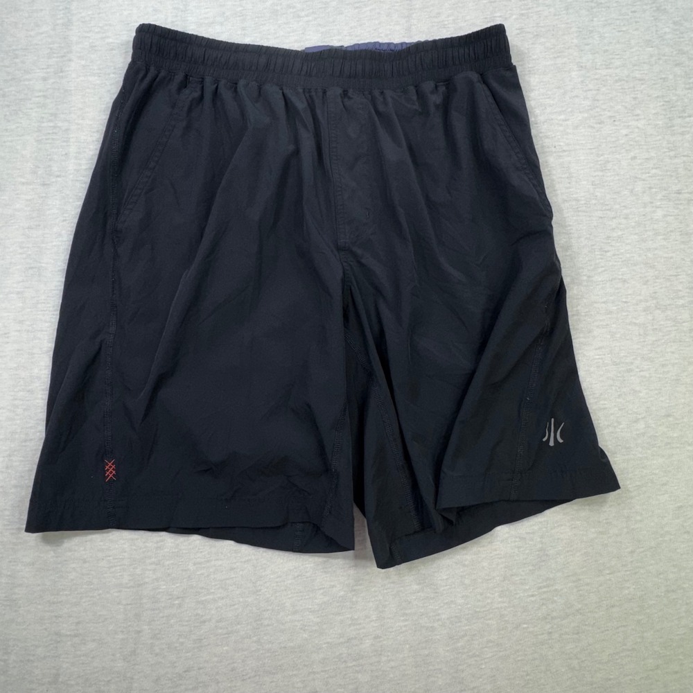 Rhone Mako Athletic Shorts Mens Large Black 7" Inseam Elastic Waist Drawstring